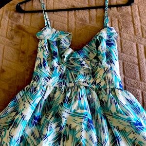 Kirra blue and grey flowing sleeveless top